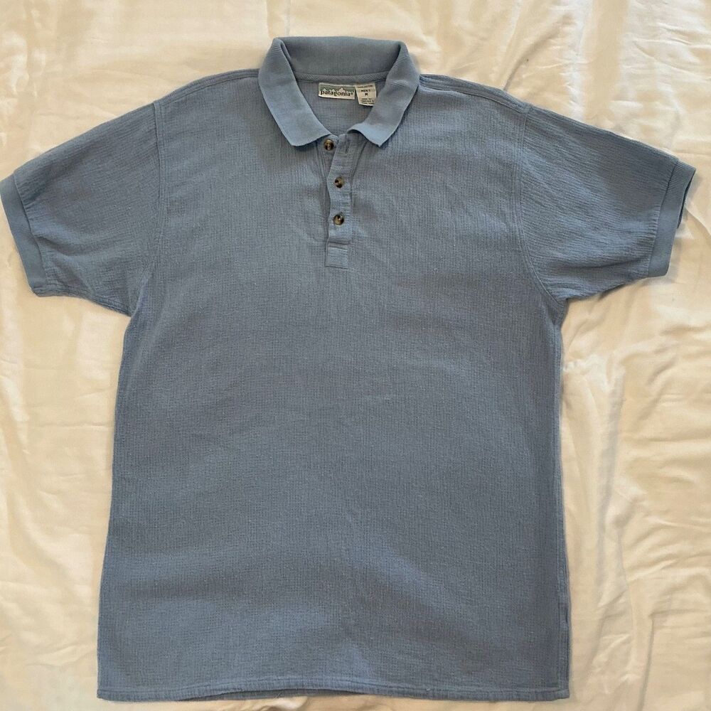 Vintage Patagonia Heritage Polo Shirt Men’s Medium Textured Classic Casual